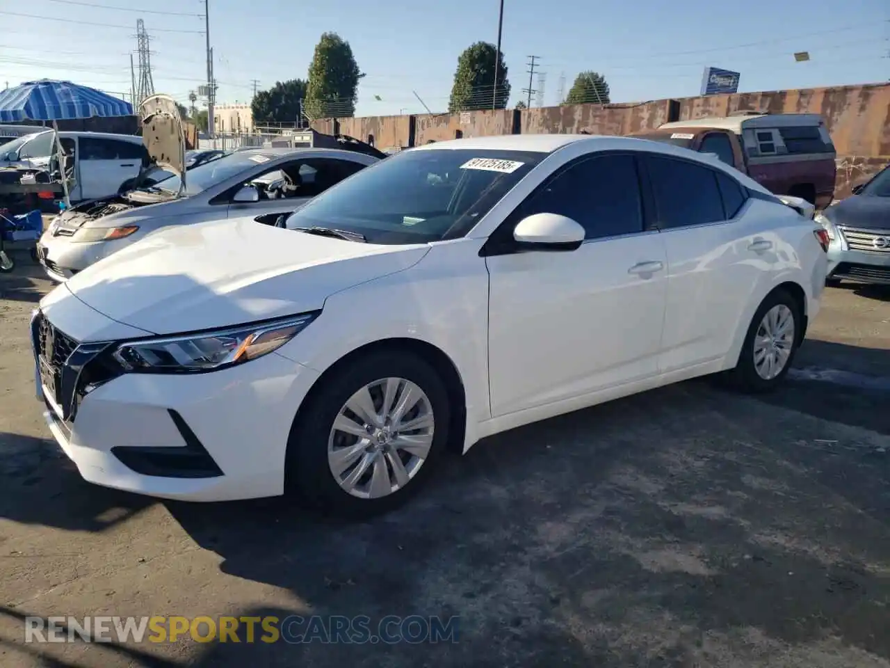 1 Photograph of a damaged car 3N1AB8BV1MY255180 NISSAN SENTRA 2021