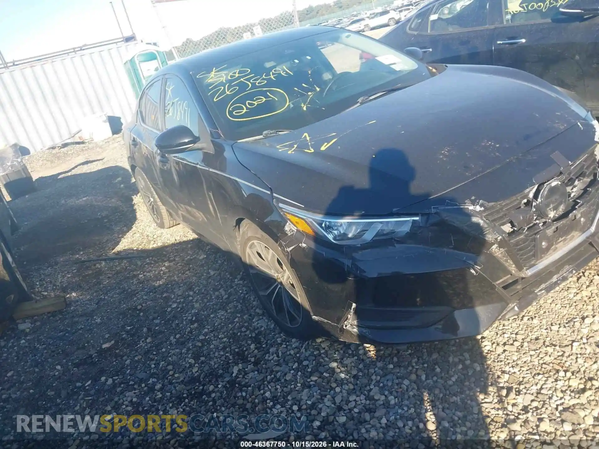 1 Photograph of a damaged car 3N1AB8BV1MY265241 NISSAN SENTRA 2021