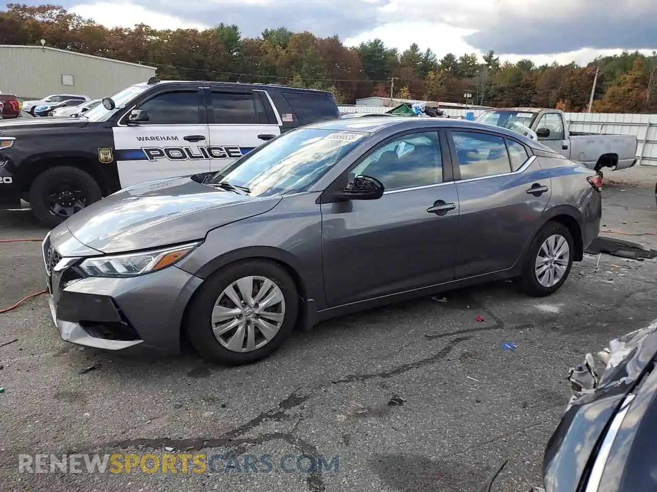 1 Photograph of a damaged car 3N1AB8BV1MY273114 NISSAN SENTRA 2021