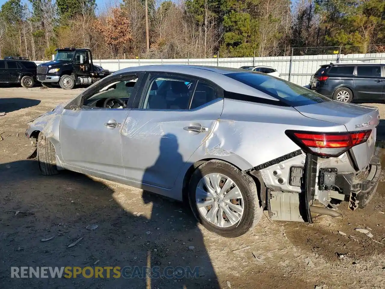 2 Photograph of a damaged car 3N1AB8BV2MY257634 NISSAN SENTRA 2021