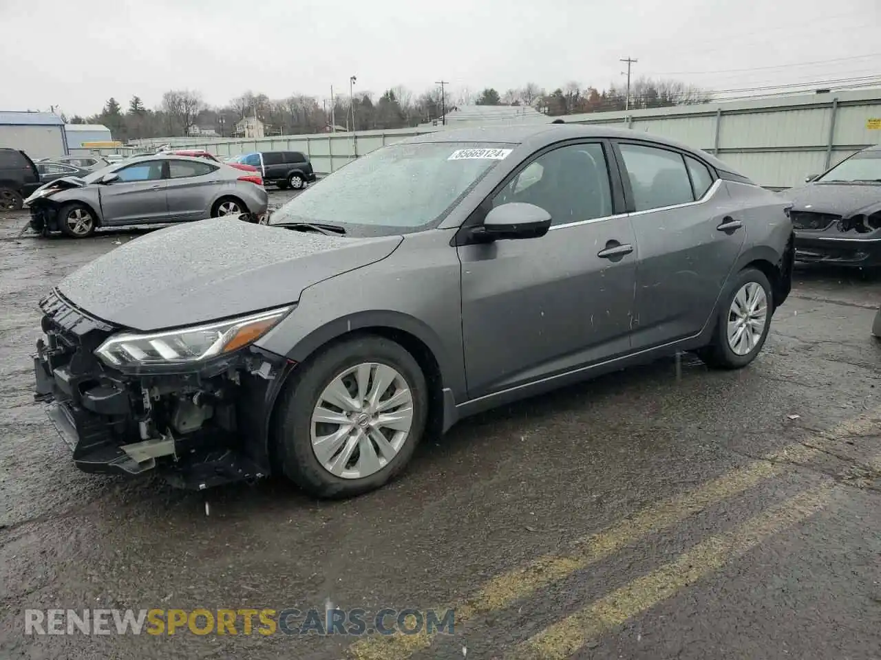 1 Photograph of a damaged car 3N1AB8BV4MY278632 NISSAN SENTRA 2021