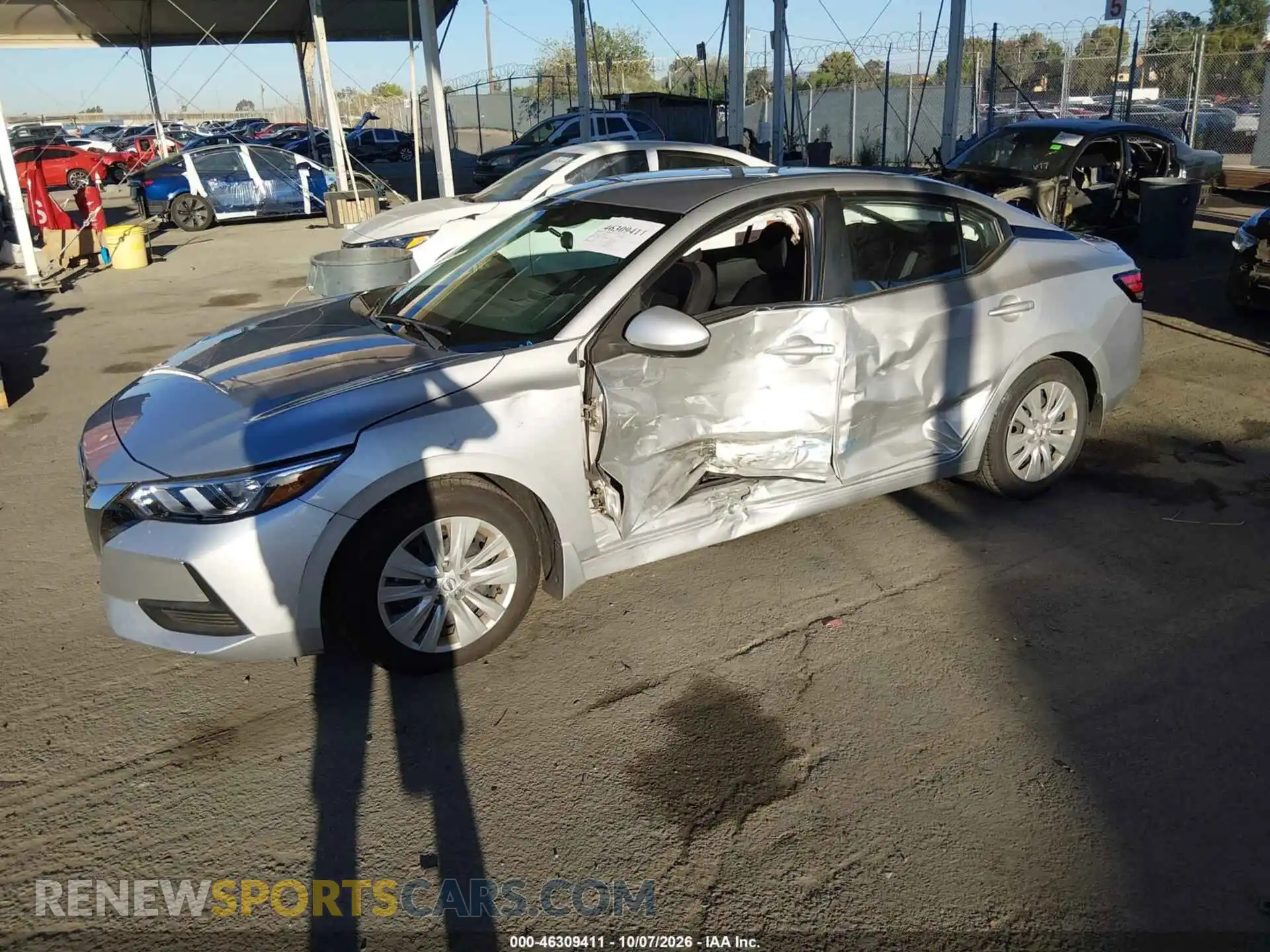2 Photograph of a damaged car 3N1AB8BV7MY227402 NISSAN SENTRA 2021