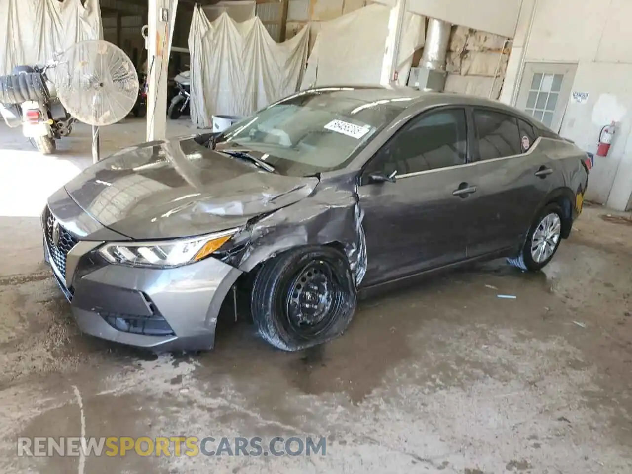 1 Photograph of a damaged car 3N1AB8BV7MY228985 NISSAN SENTRA 2021