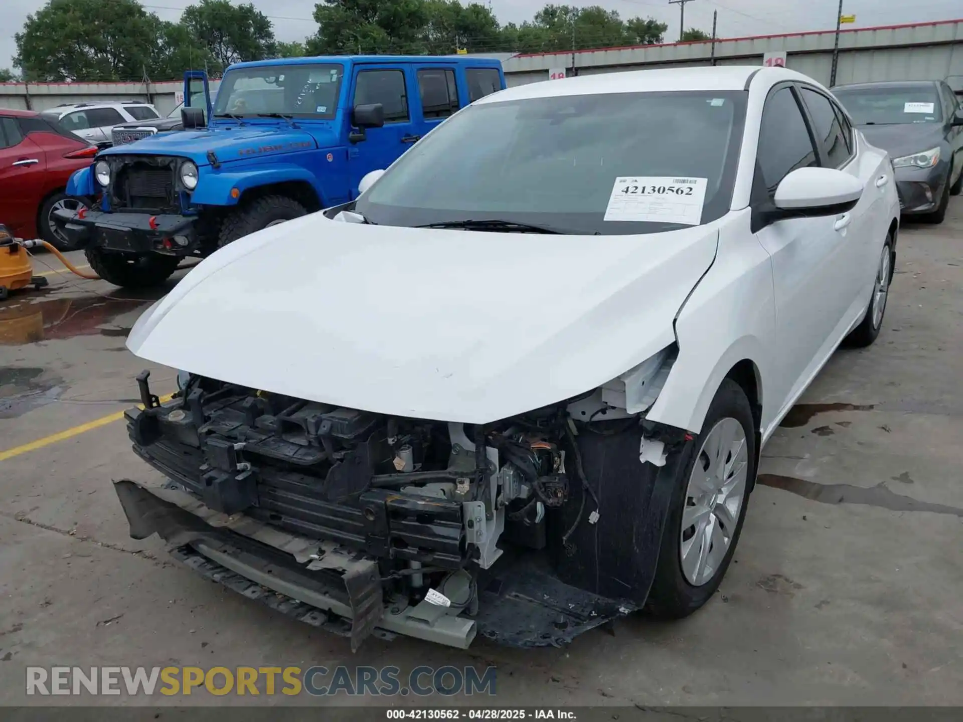 2 Photograph of a damaged car 3N1AB8BV7MY230137 NISSAN SENTRA 2021