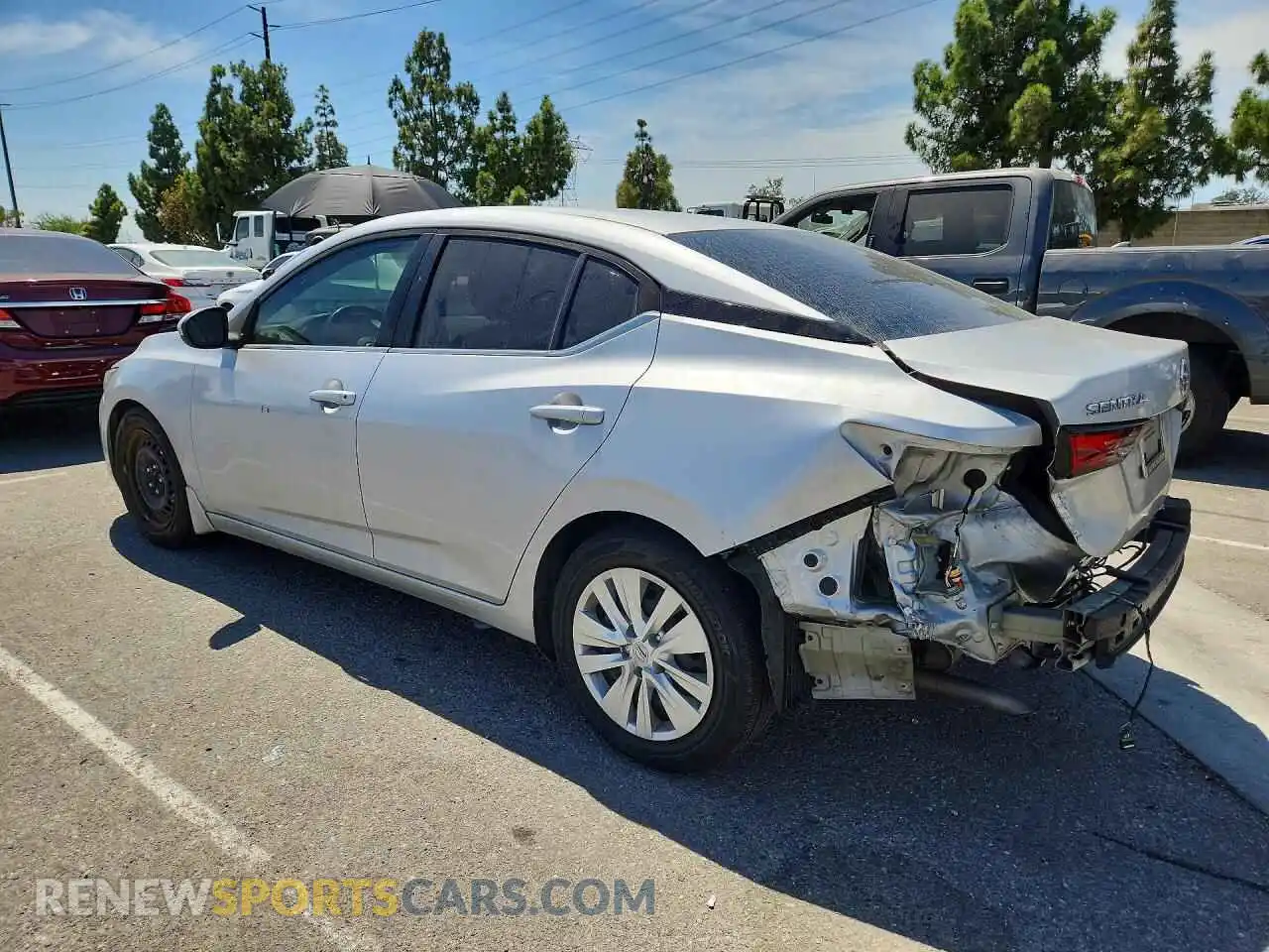 2 Photograph of a damaged car 3N1AB8BV9MY246095 NISSAN SENTRA 2021