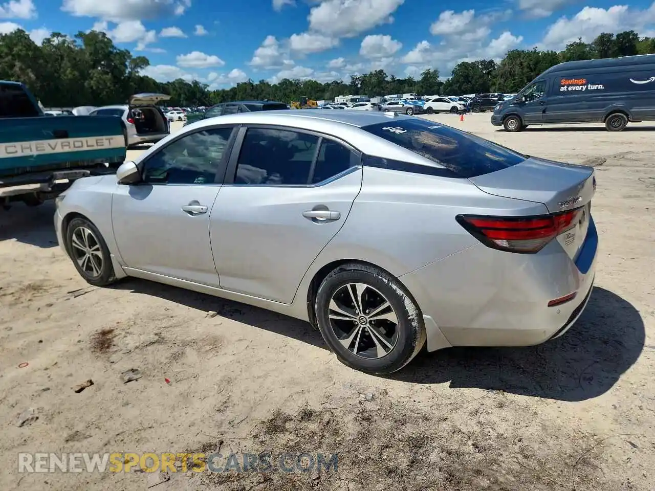 2 Photograph of a damaged car 3N1AB8CV0MY206714 NISSAN SENTRA 2021