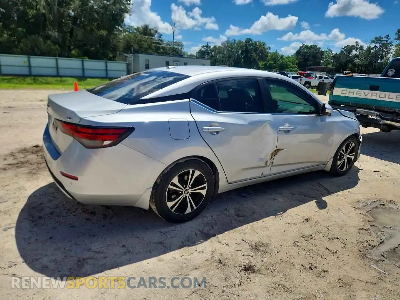 3 Photograph of a damaged car 3N1AB8CV0MY206714 NISSAN SENTRA 2021