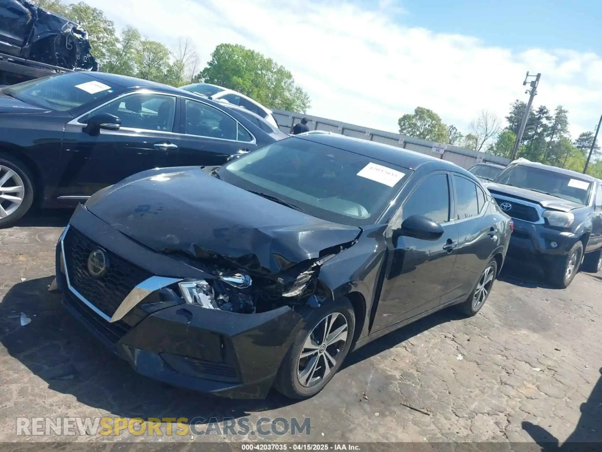 2 Photograph of a damaged car 3N1AB8CV0MY209788 NISSAN SENTRA 2021