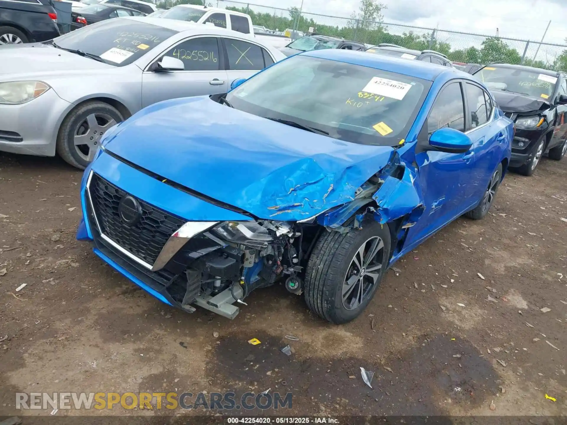 2 Photograph of a damaged car 3N1AB8CV0MY210293 NISSAN SENTRA 2021