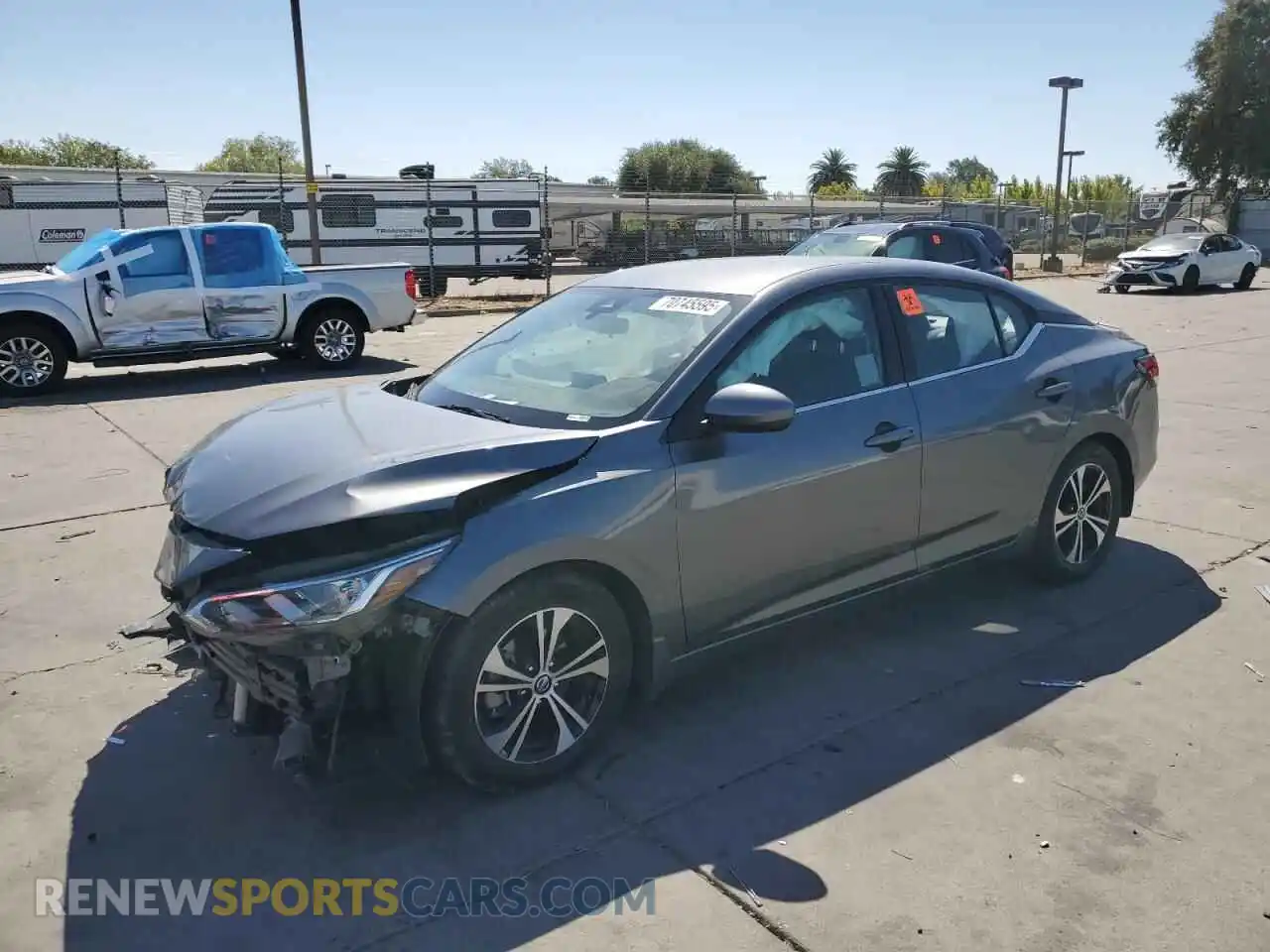 1 Photograph of a damaged car 3N1AB8CV0MY215736 NISSAN SENTRA 2021
