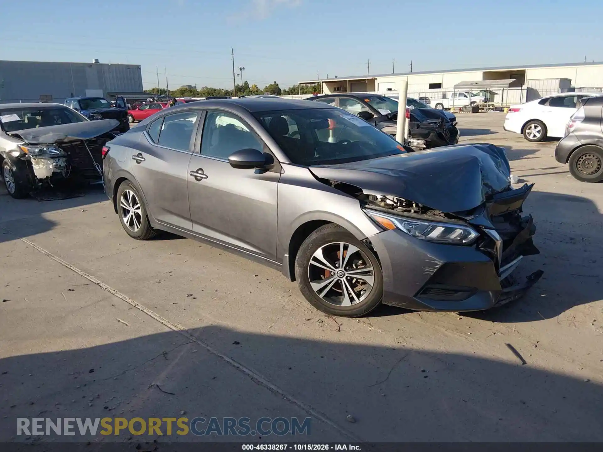 1 Photograph of a damaged car 3N1AB8CV0MY215980 NISSAN SENTRA 2021