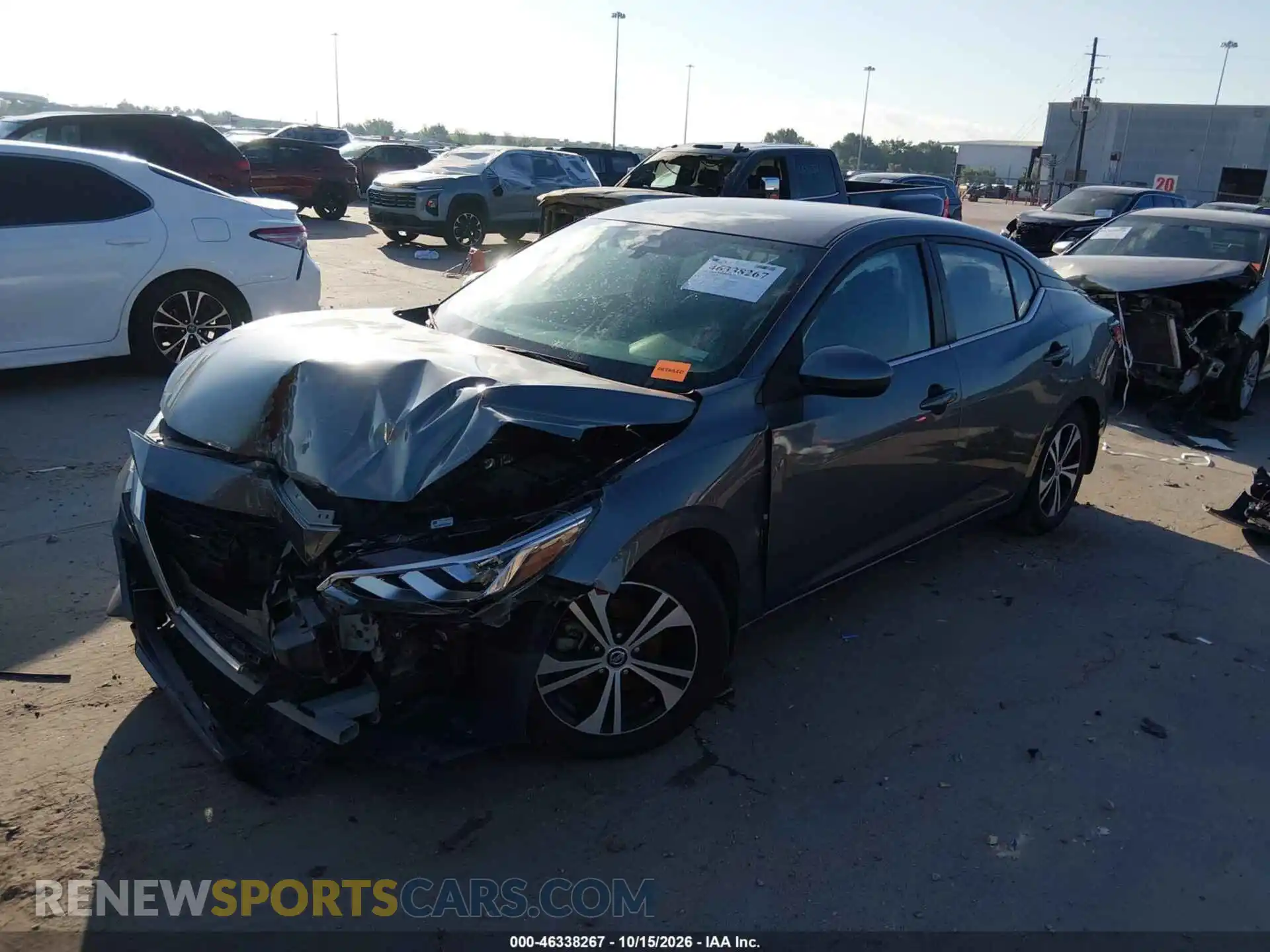 2 Photograph of a damaged car 3N1AB8CV0MY215980 NISSAN SENTRA 2021