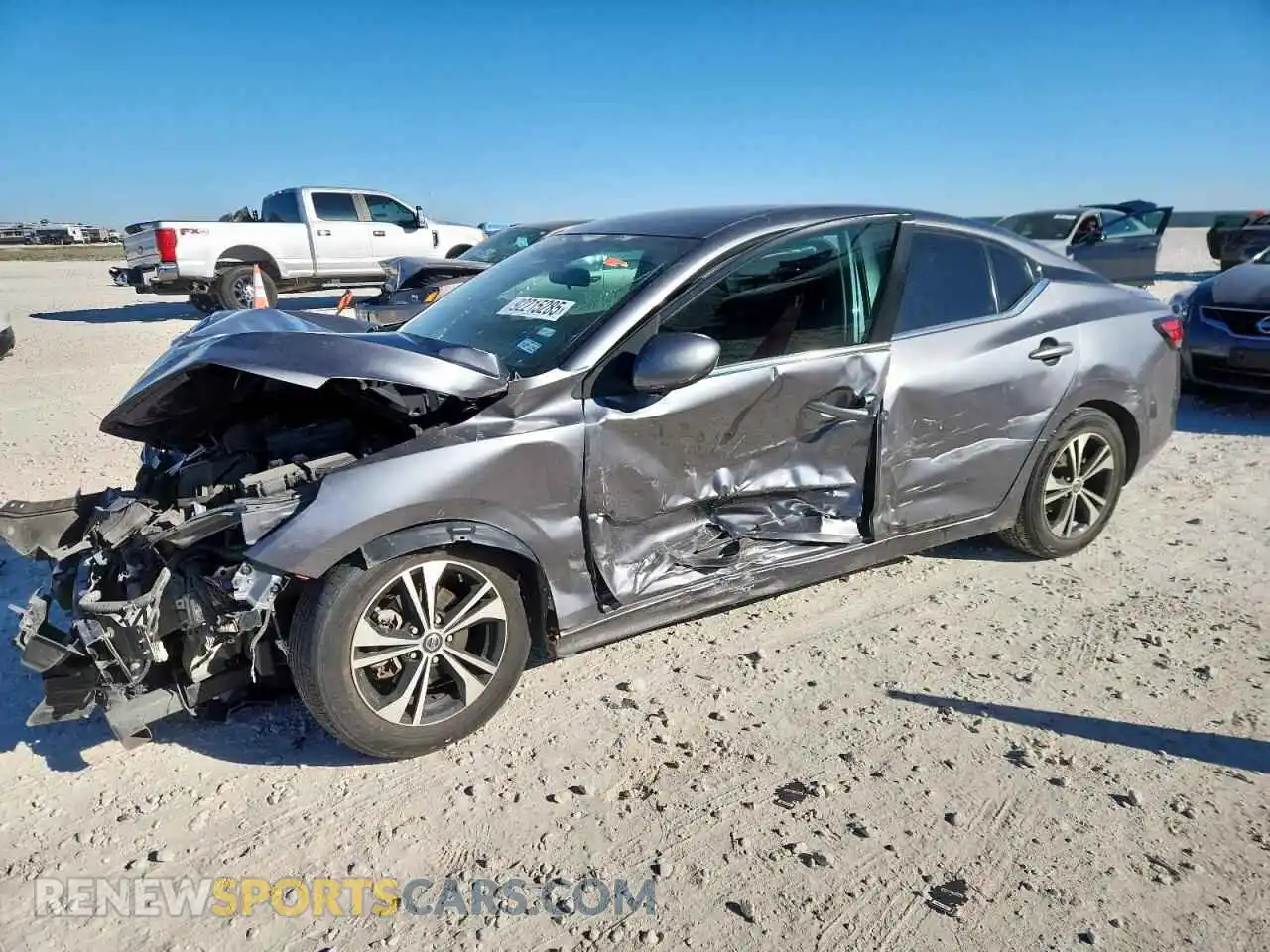 1 Photograph of a damaged car 3N1AB8CV0MY237686 NISSAN SENTRA 2021