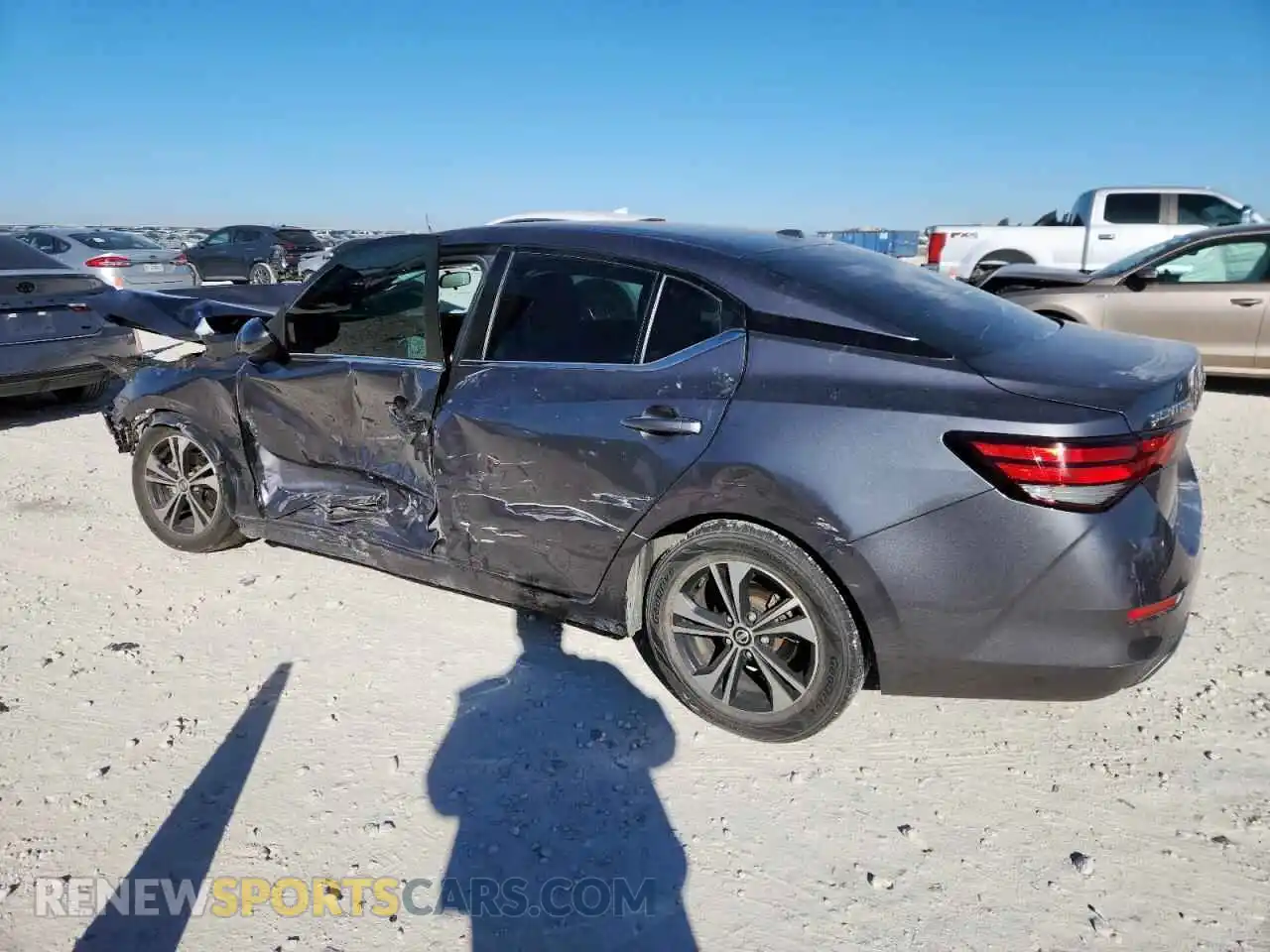 2 Photograph of a damaged car 3N1AB8CV0MY237686 NISSAN SENTRA 2021