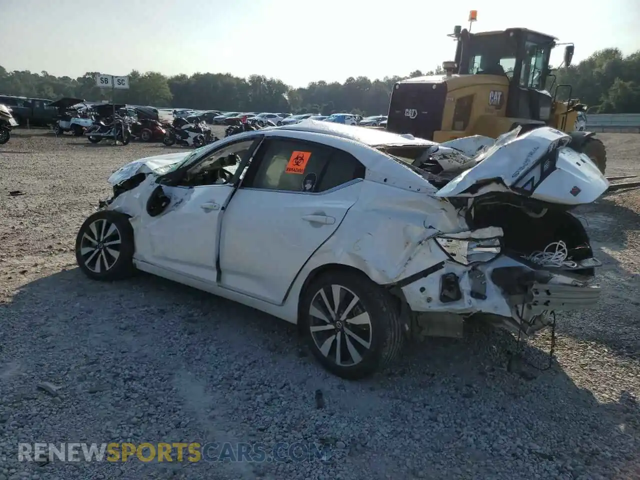 2 Photograph of a damaged car 3N1AB8CV0MY242905 NISSAN SENTRA 2021