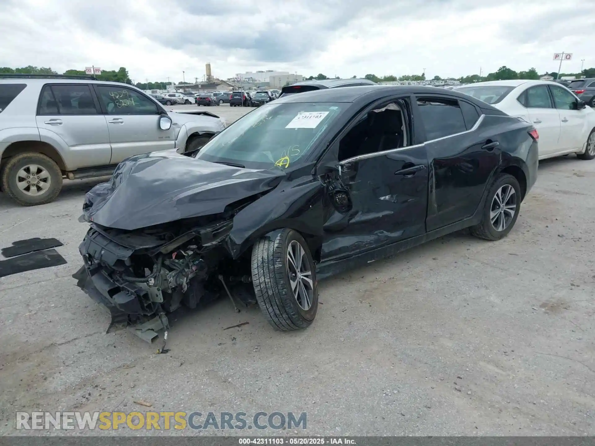 2 Photograph of a damaged car 3N1AB8CV0MY253385 NISSAN SENTRA 2021