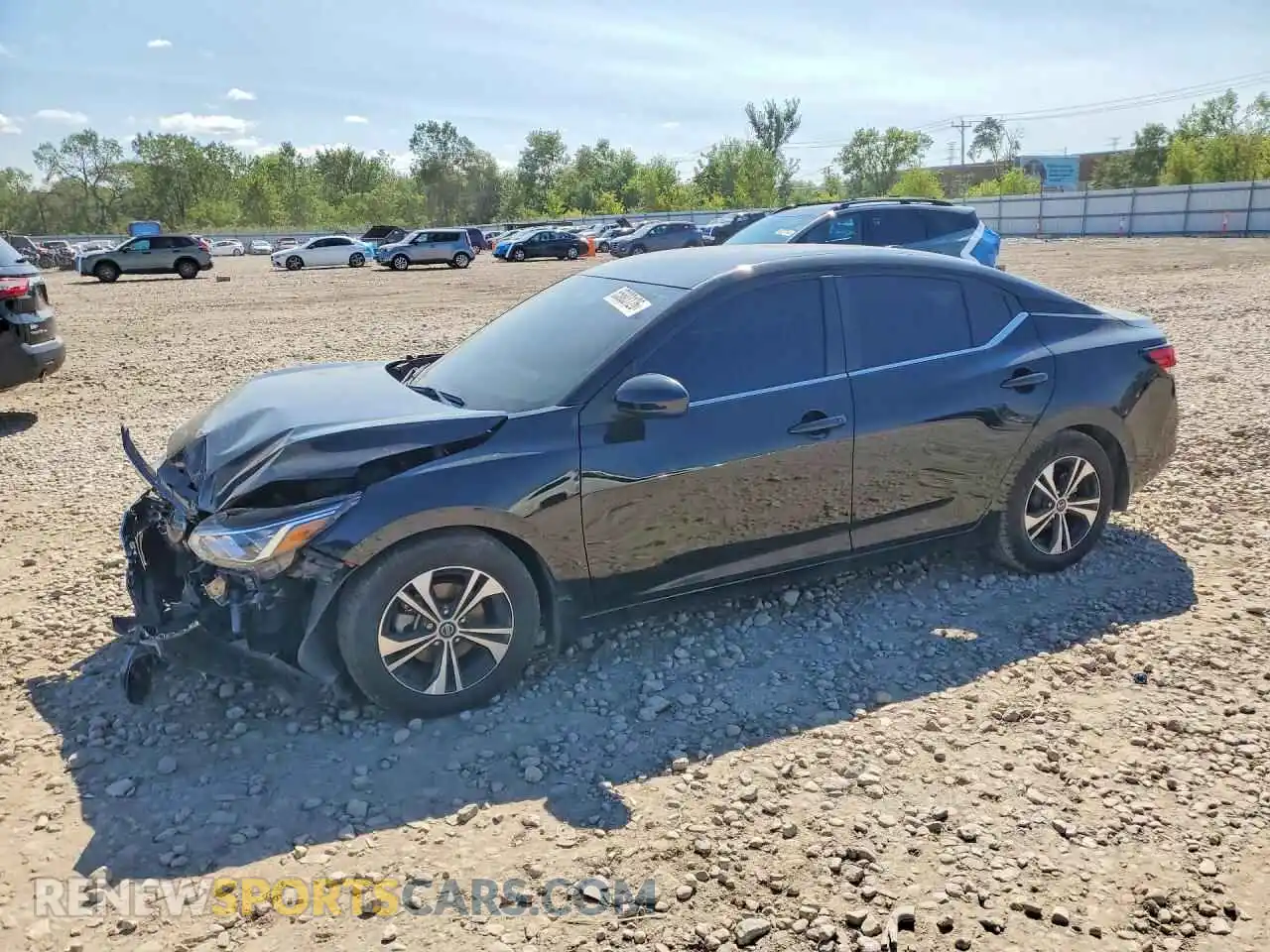 1 Photograph of a damaged car 3N1AB8CV0MY263544 NISSAN SENTRA 2021