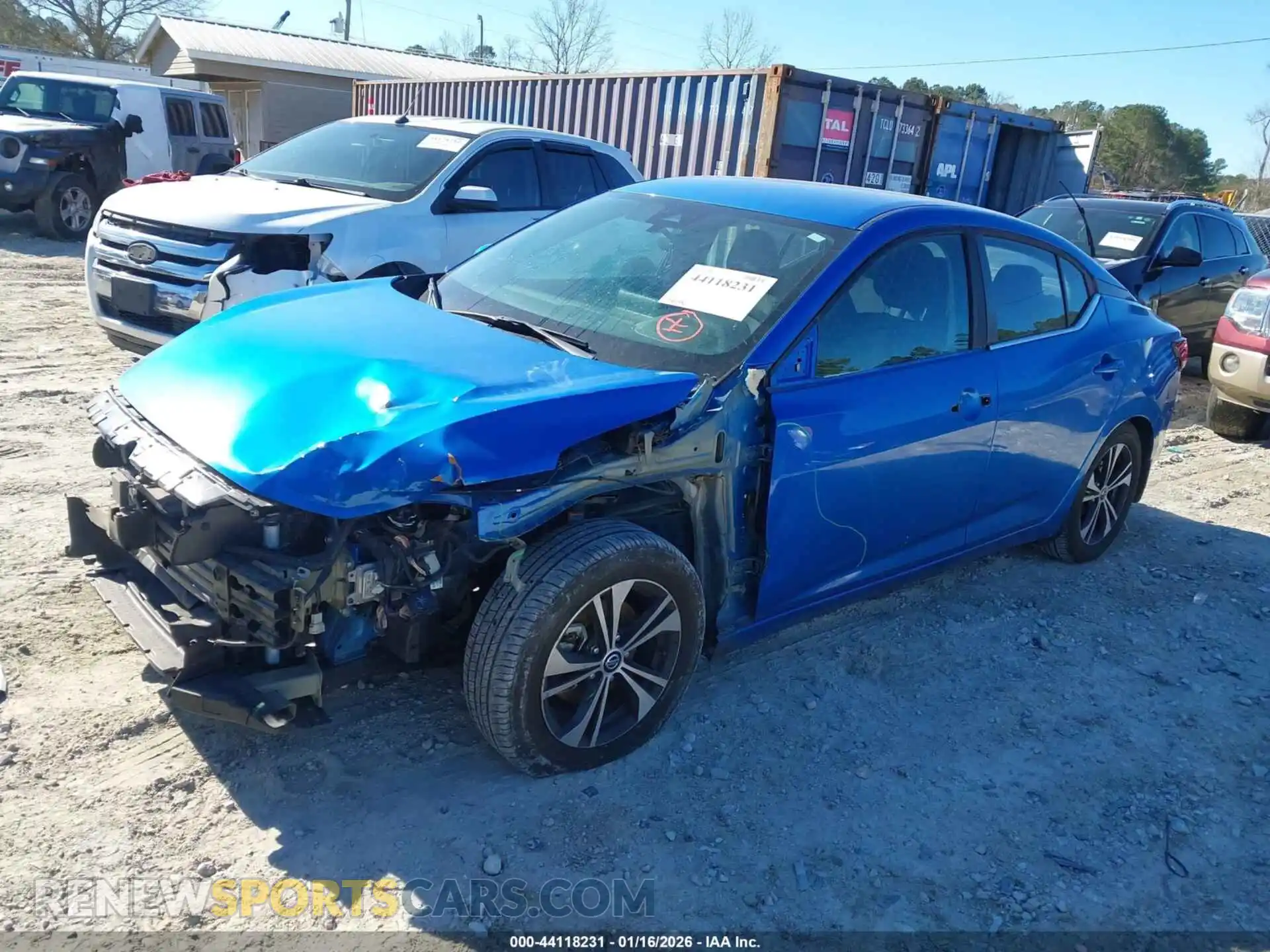2 Photograph of a damaged car 3N1AB8CV0MY267545 NISSAN SENTRA 2021