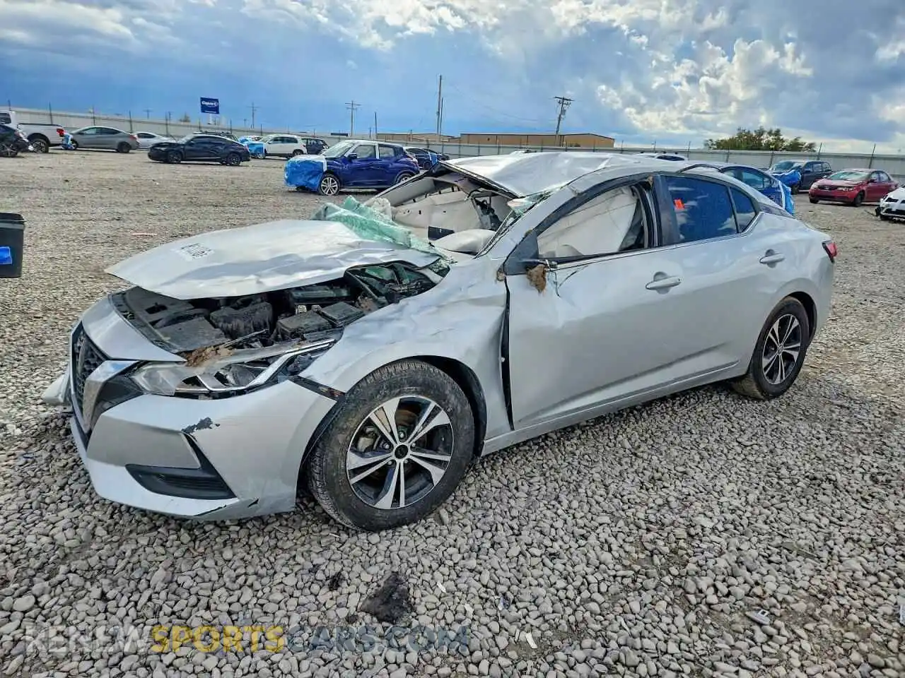 1 Photograph of a damaged car 3N1AB8CV0MY287584 NISSAN SENTRA 2021