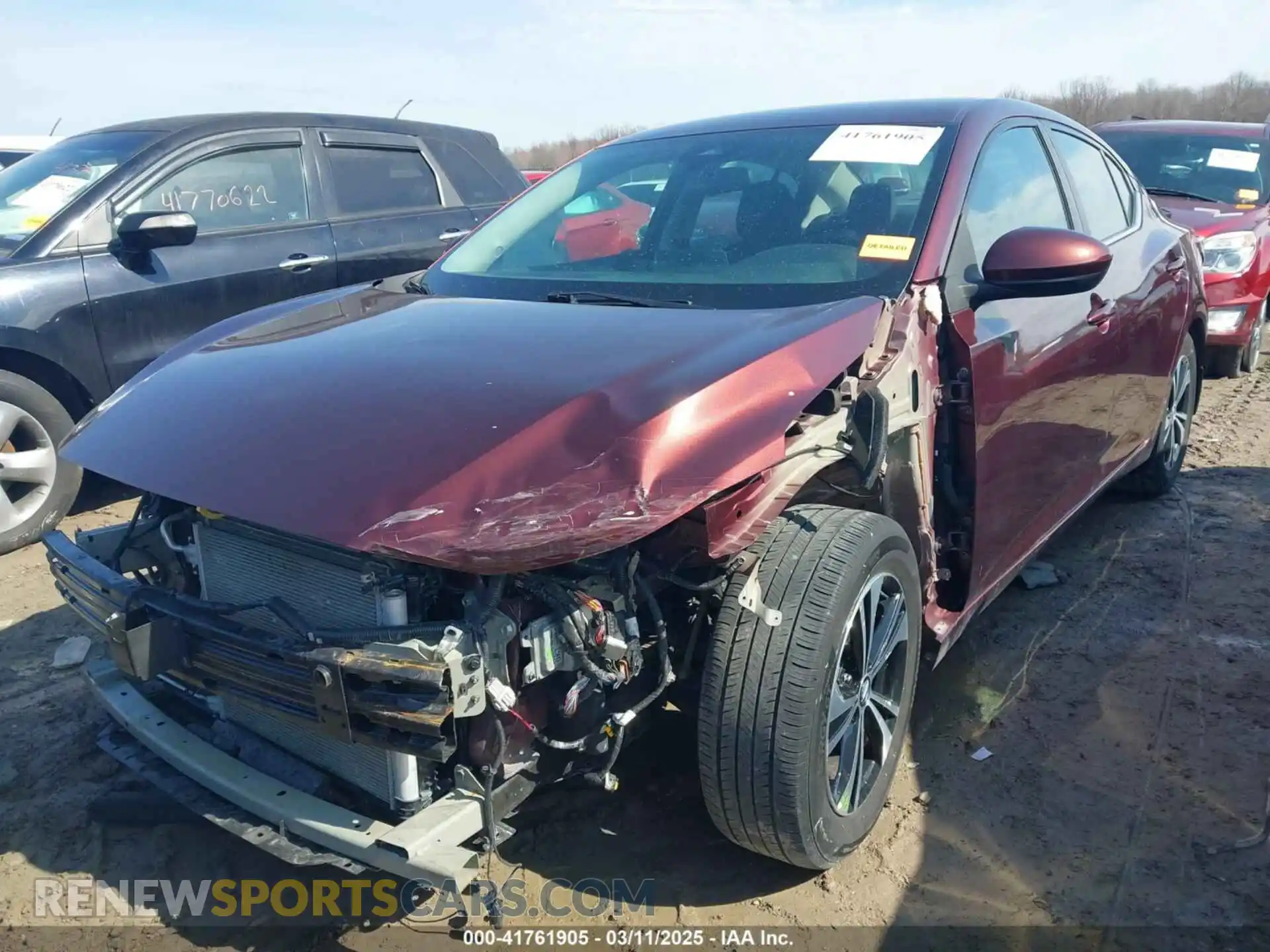 2 Photograph of a damaged car 3N1AB8CV0MY299198 NISSAN SENTRA 2021