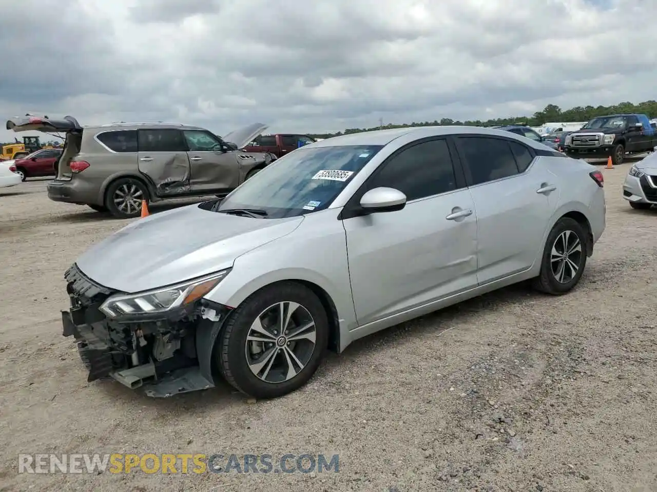 1 Photograph of a damaged car 3N1AB8CV0MY304741 NISSAN SENTRA 2021