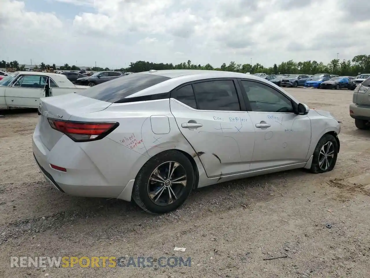 3 Photograph of a damaged car 3N1AB8CV0MY304741 NISSAN SENTRA 2021