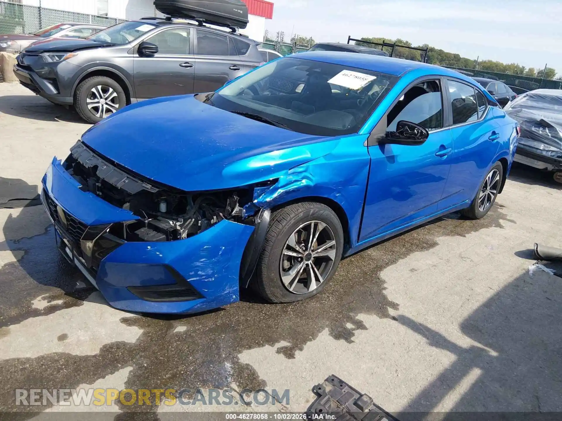 2 Photograph of a damaged car 3N1AB8CV0MY312113 NISSAN SENTRA 2021