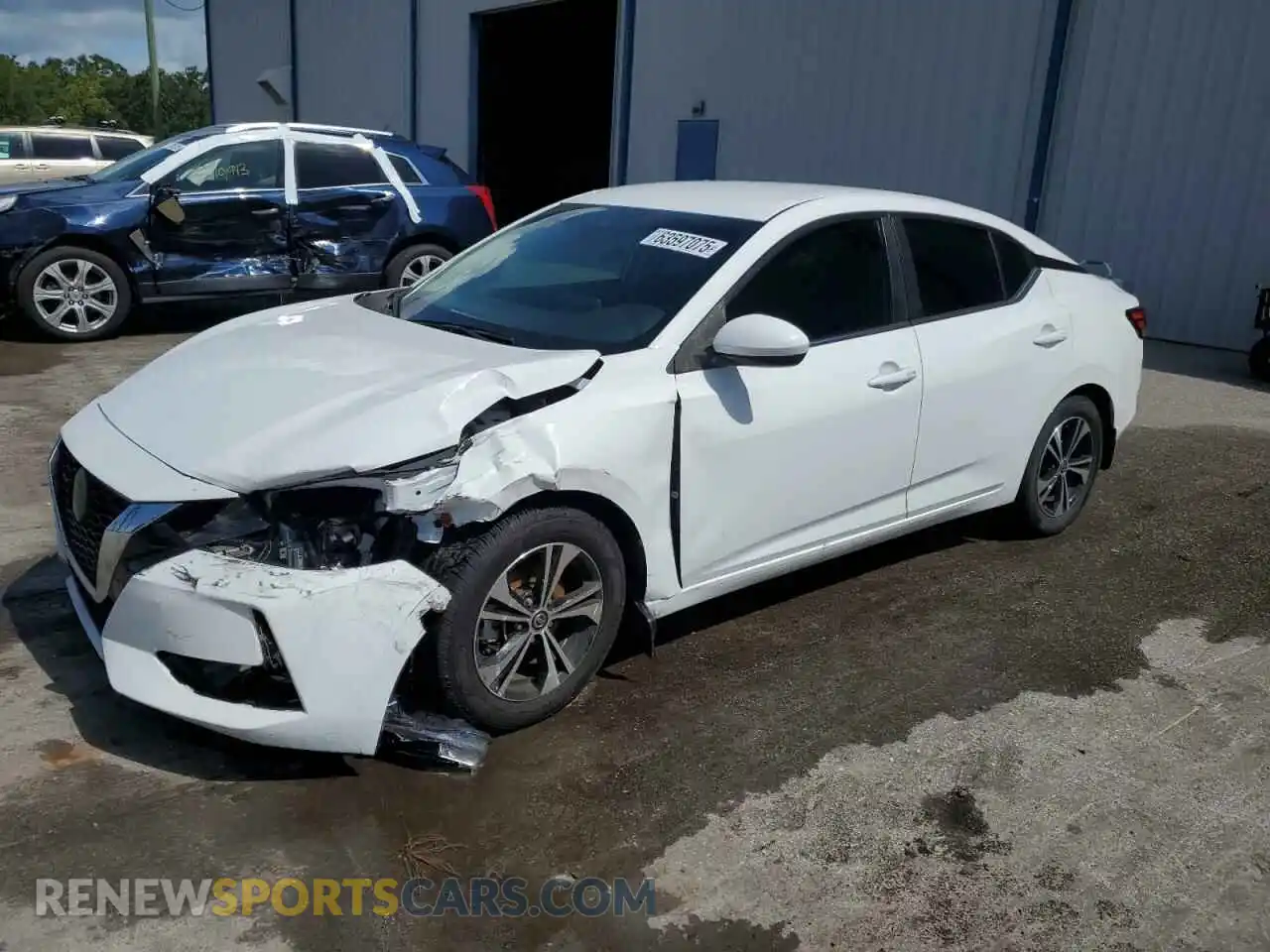 1 Photograph of a damaged car 3N1AB8CV0MY313150 NISSAN SENTRA 2021