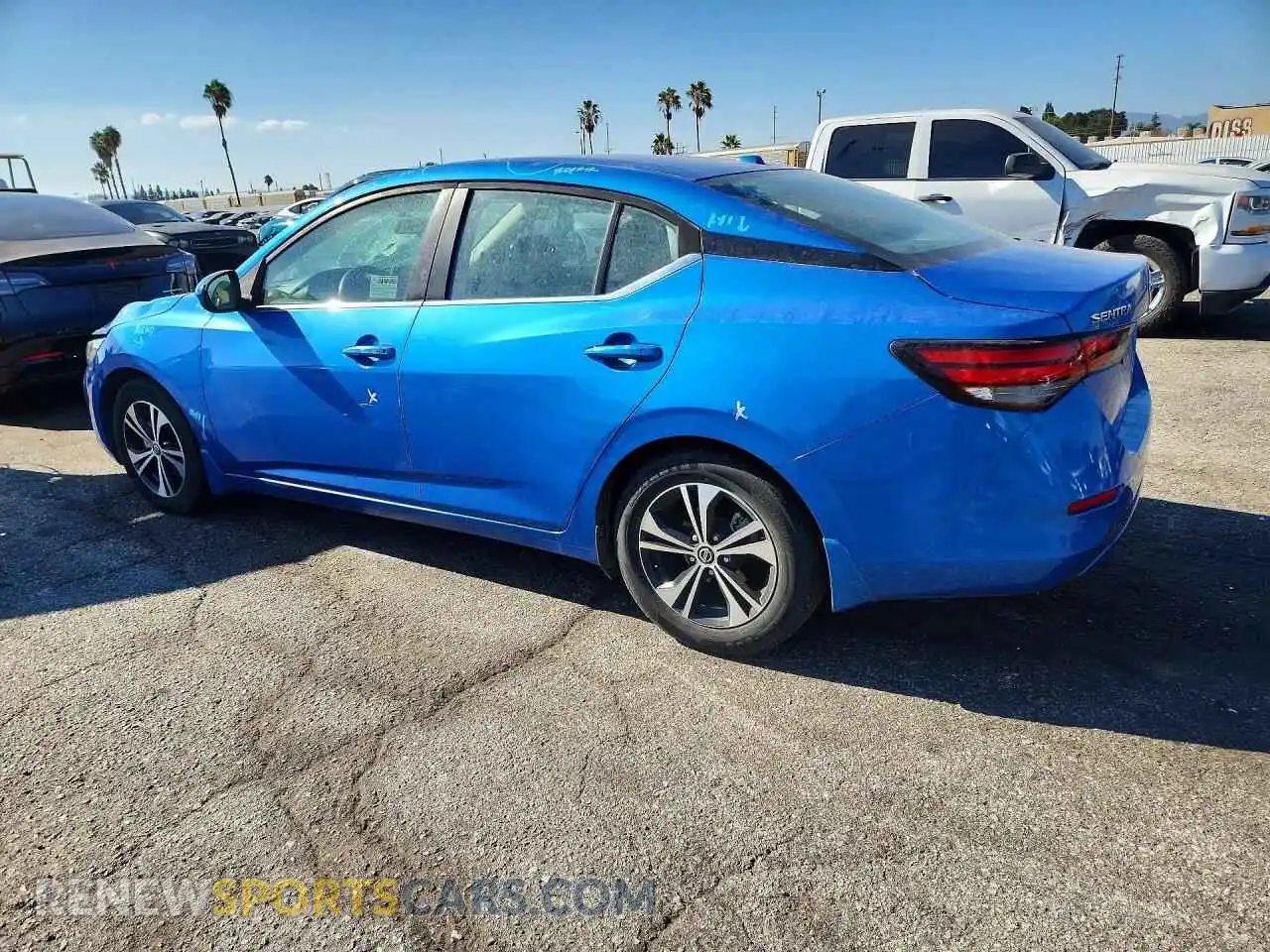 2 Photograph of a damaged car 3N1AB8CV0MY314184 NISSAN SENTRA 2021