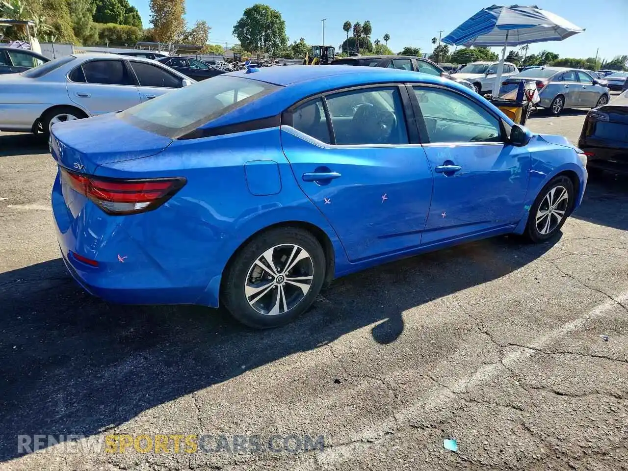 3 Photograph of a damaged car 3N1AB8CV0MY314184 NISSAN SENTRA 2021
