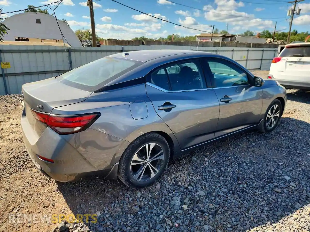 3 Photograph of a damaged car 3N1AB8CV0MY325136 NISSAN SENTRA 2021