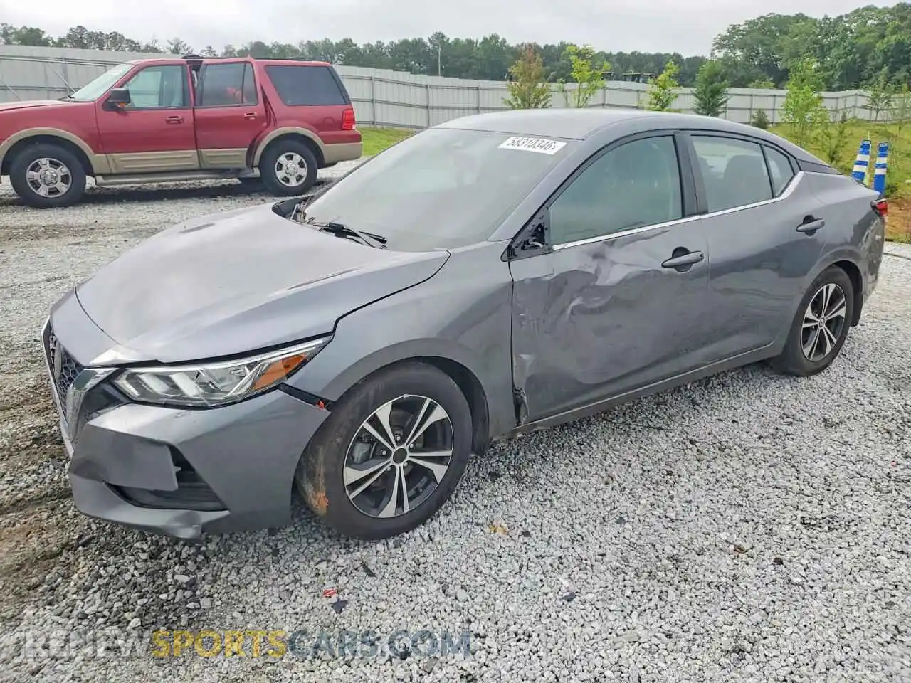 1 Photograph of a damaged car 3N1AB8CV1MY205409 NISSAN SENTRA 2021