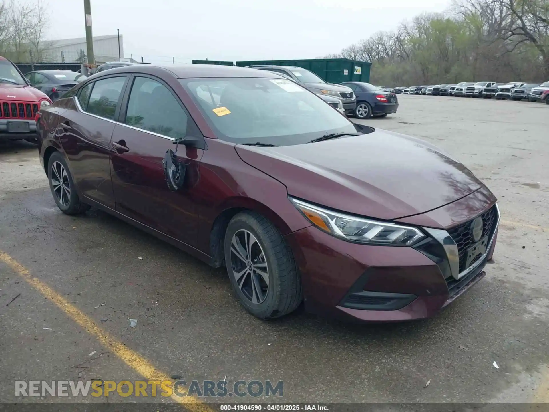 1 Photograph of a damaged car 3N1AB8CV1MY222453 NISSAN SENTRA 2021