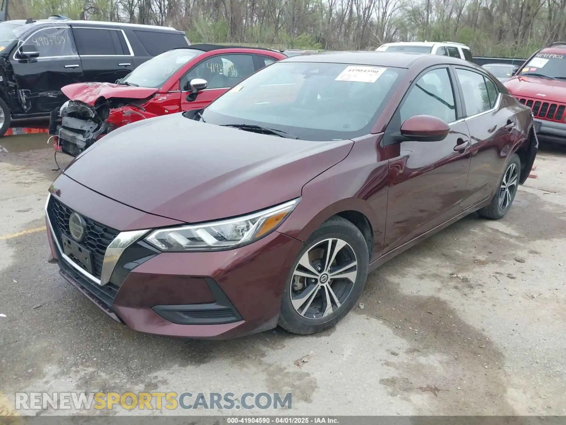 2 Photograph of a damaged car 3N1AB8CV1MY222453 NISSAN SENTRA 2021