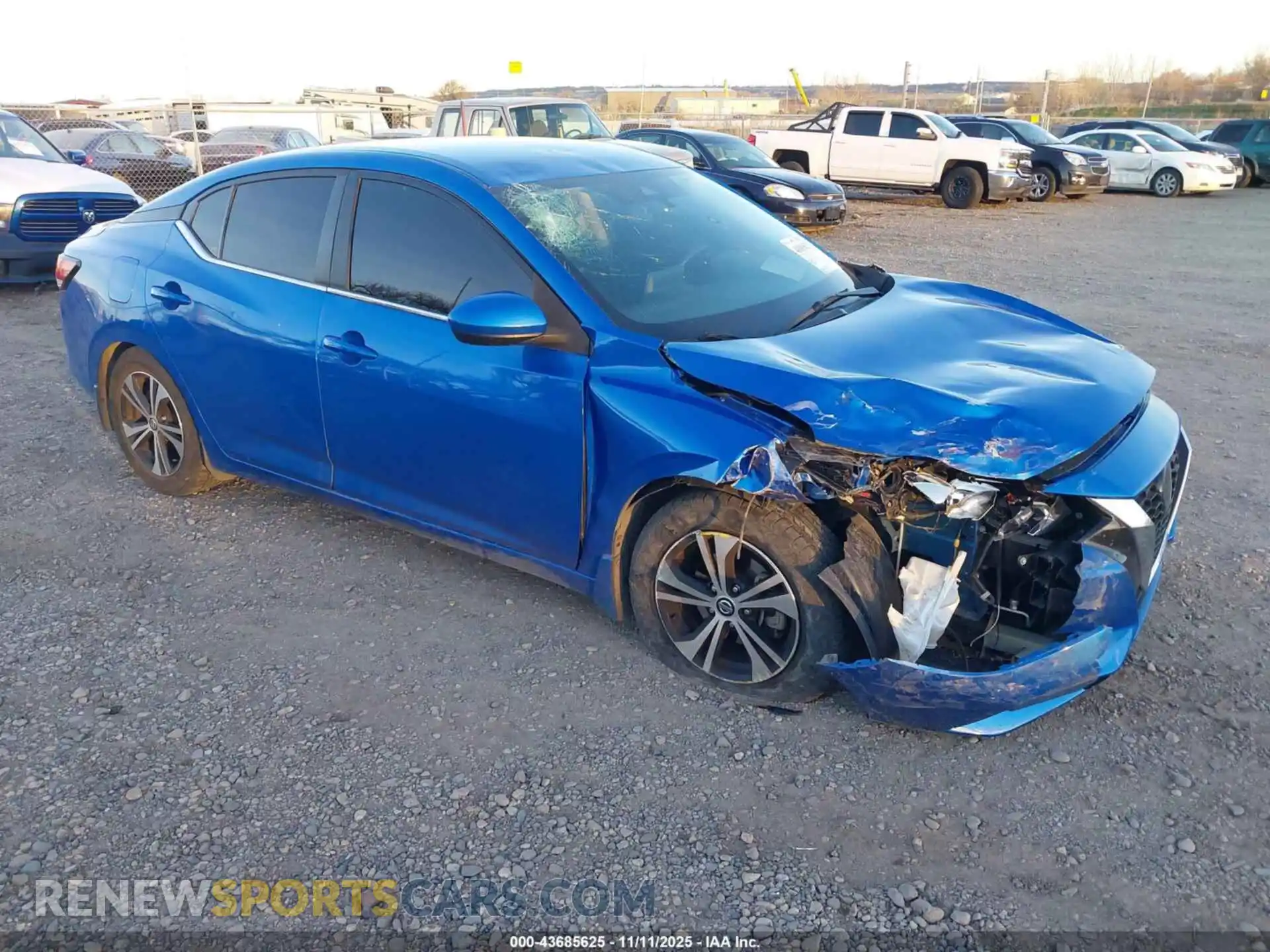 1 Photograph of a damaged car 3N1AB8CV1MY225210 NISSAN SENTRA 2021