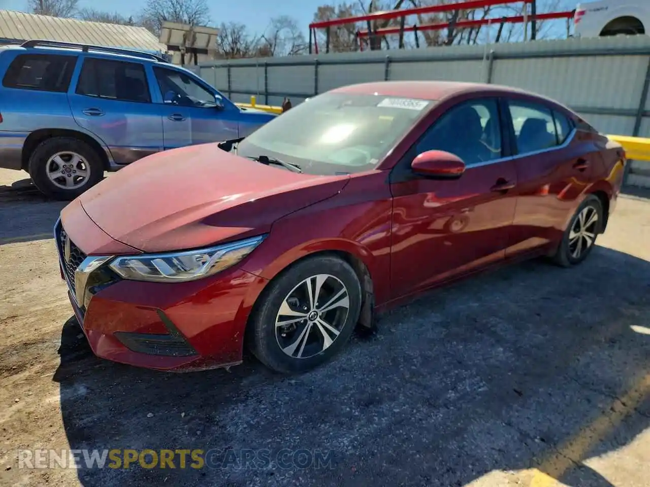 1 Photograph of a damaged car 3N1AB8CV1MY243125 NISSAN SENTRA 2021