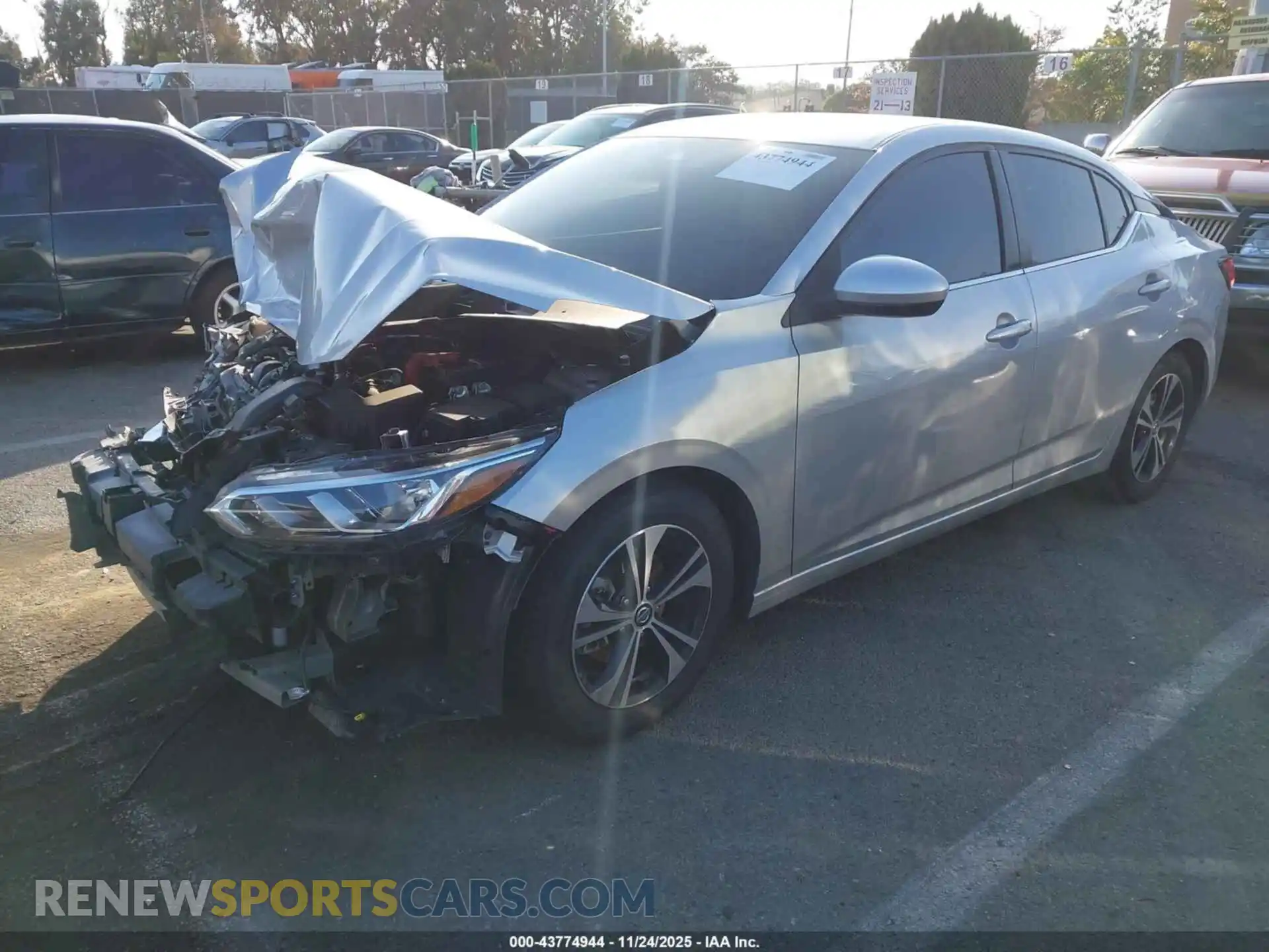 2 Photograph of a damaged car 3N1AB8CV1MY247031 NISSAN SENTRA 2021
