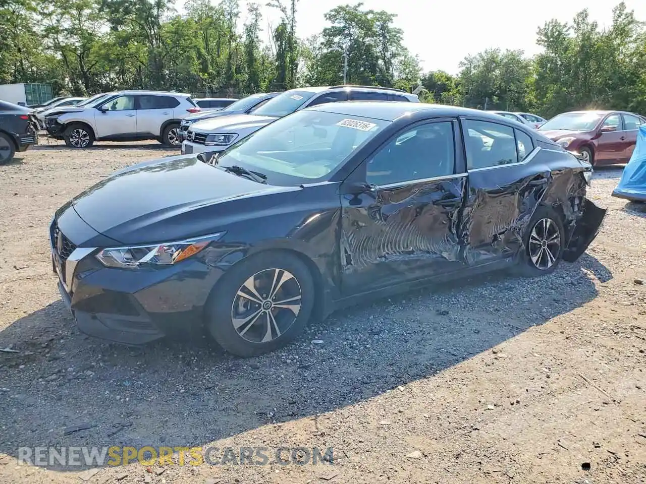 1 Photograph of a damaged car 3N1AB8CV1MY250687 NISSAN SENTRA 2021