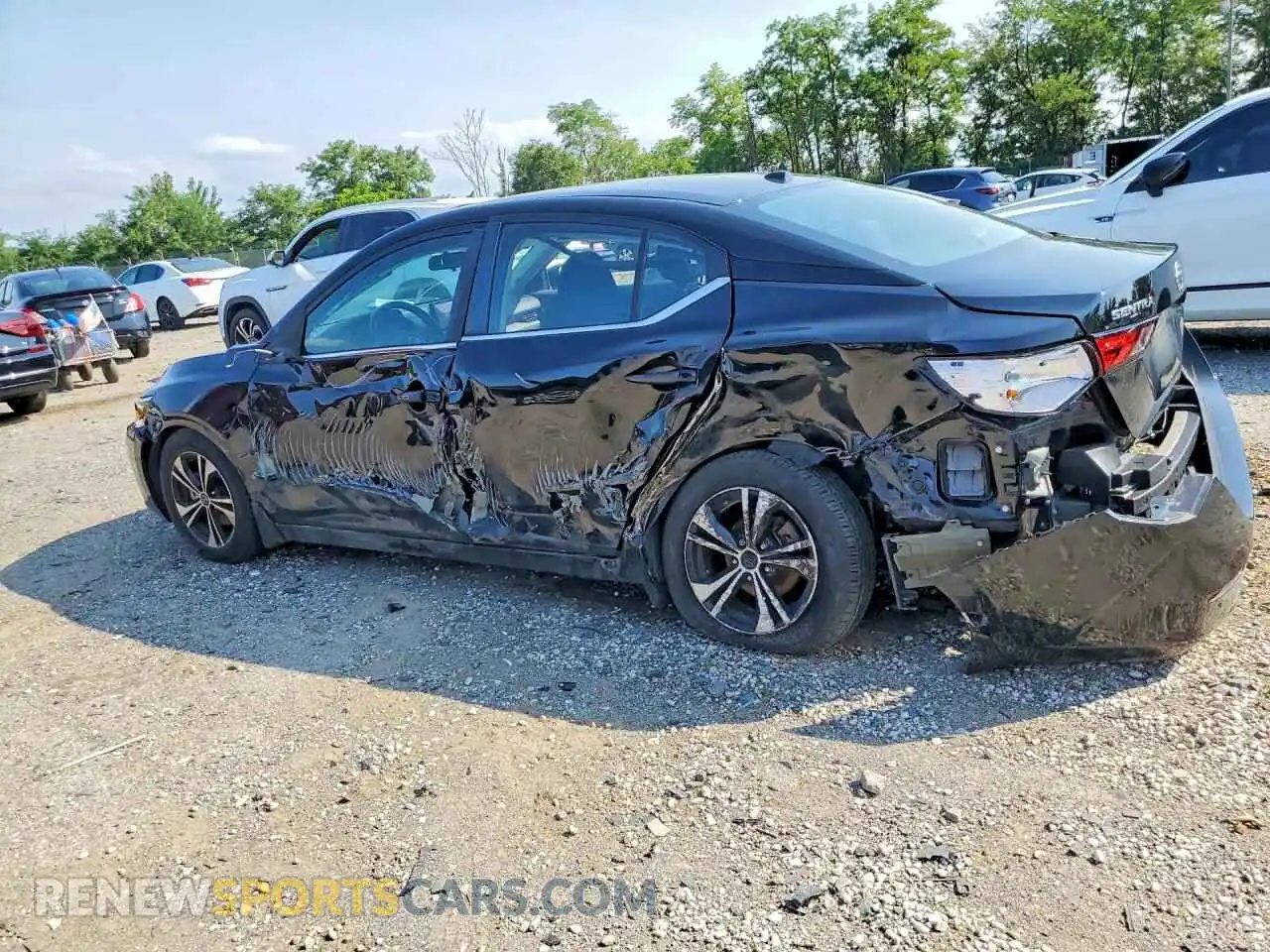 2 Photograph of a damaged car 3N1AB8CV1MY250687 NISSAN SENTRA 2021