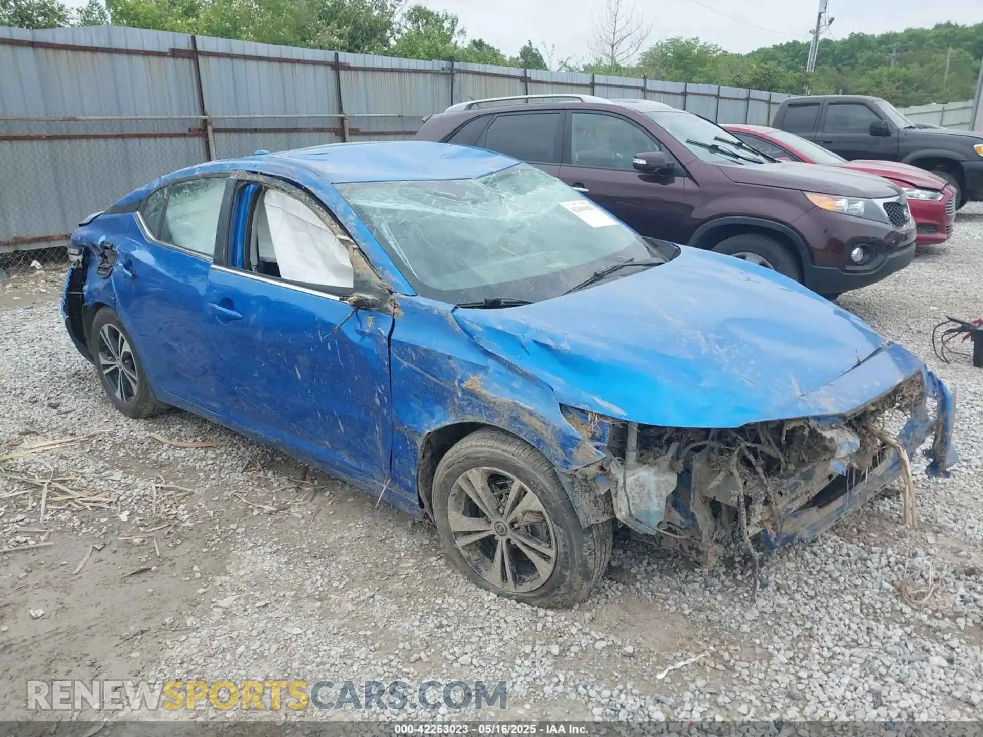 1 Photograph of a damaged car 3N1AB8CV1MY254285 NISSAN SENTRA 2021