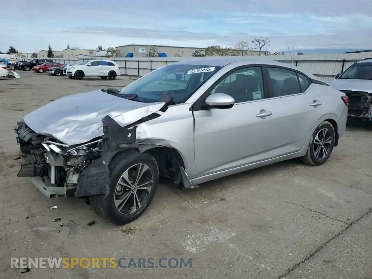 1 Photograph of a damaged car 3N1AB8CV1MY255713 NISSAN SENTRA 2021
