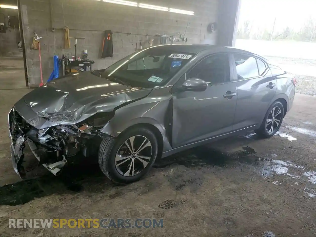 1 Photograph of a damaged car 3N1AB8CV1MY256263 NISSAN SENTRA 2021
