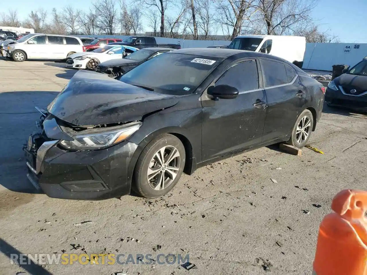1 Photograph of a damaged car 3N1AB8CV1MY264590 NISSAN SENTRA 2021