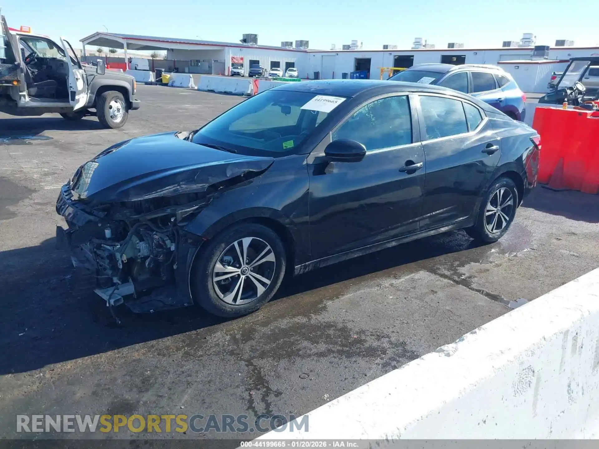 2 fotografías del automóvil dañado 3N1AB8CV1MY275394 NISSAN SENTRA 2021