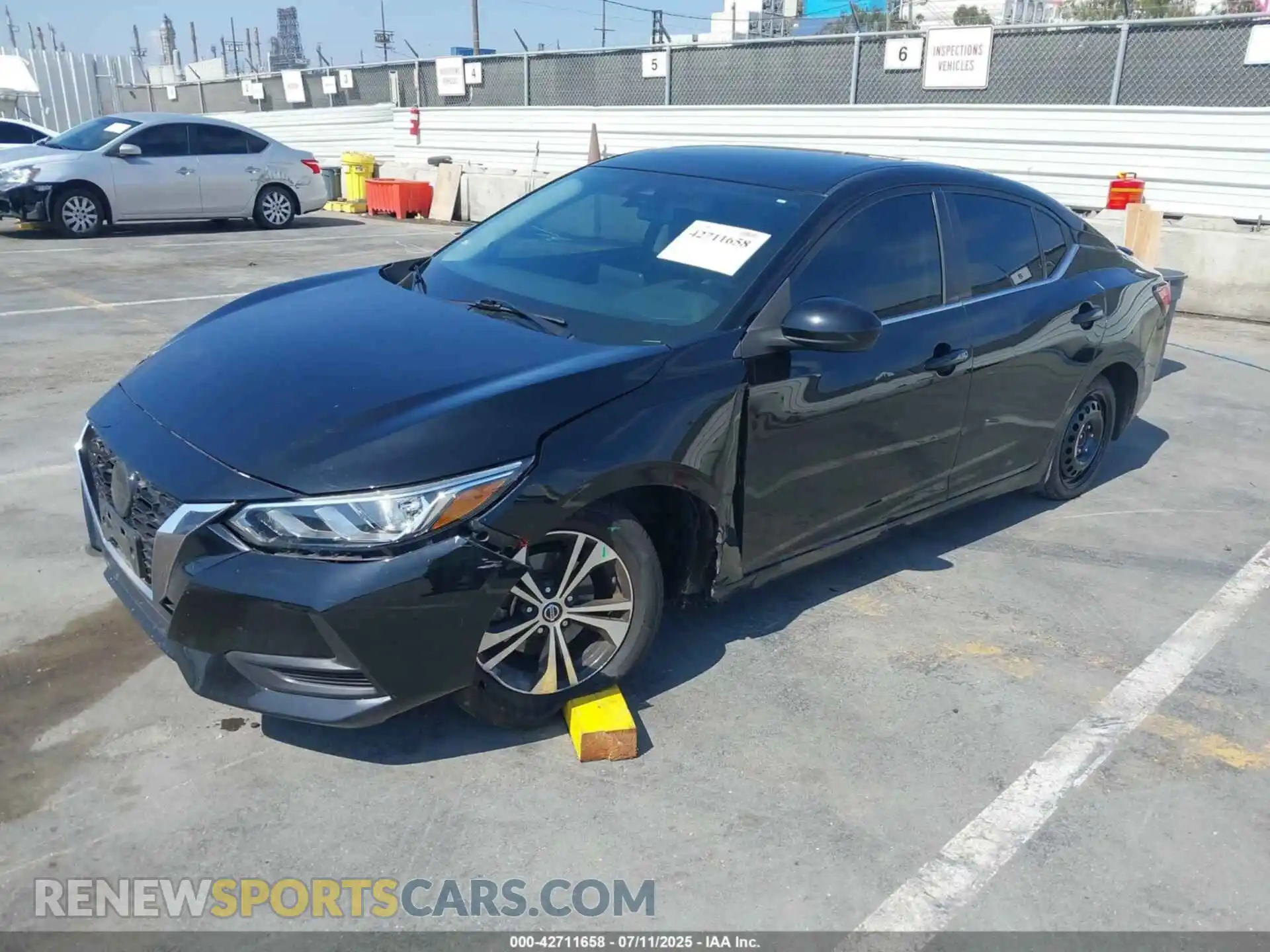 2 Photograph of a damaged car 3N1AB8CV1MY279736 NISSAN SENTRA 2021