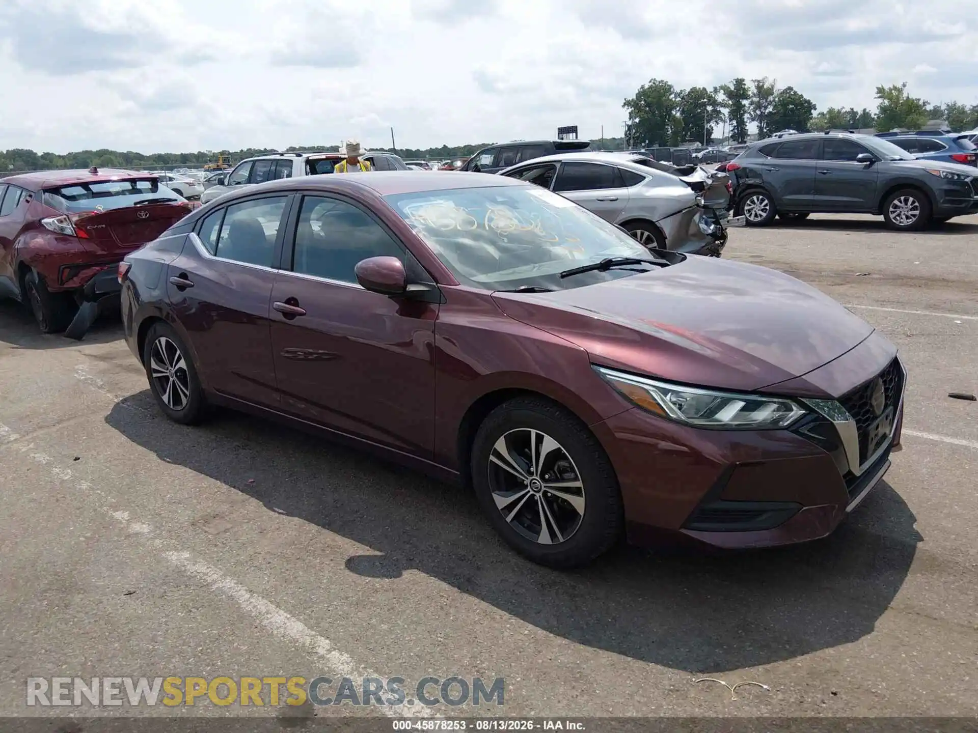 1 Photograph of a damaged car 3N1AB8CV1MY280434 NISSAN SENTRA 2021