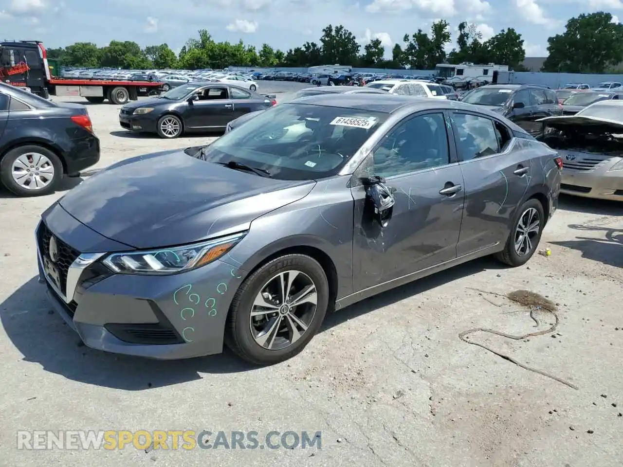 1 Photograph of a damaged car 3N1AB8CV1MY284807 NISSAN SENTRA 2021