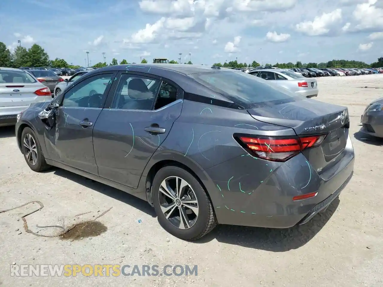 2 Photograph of a damaged car 3N1AB8CV1MY284807 NISSAN SENTRA 2021