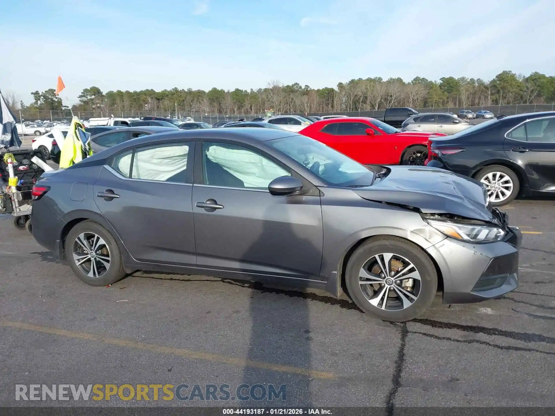 1 Photograph of a damaged car 3N1AB8CV1MY293104 NISSAN SENTRA 2021