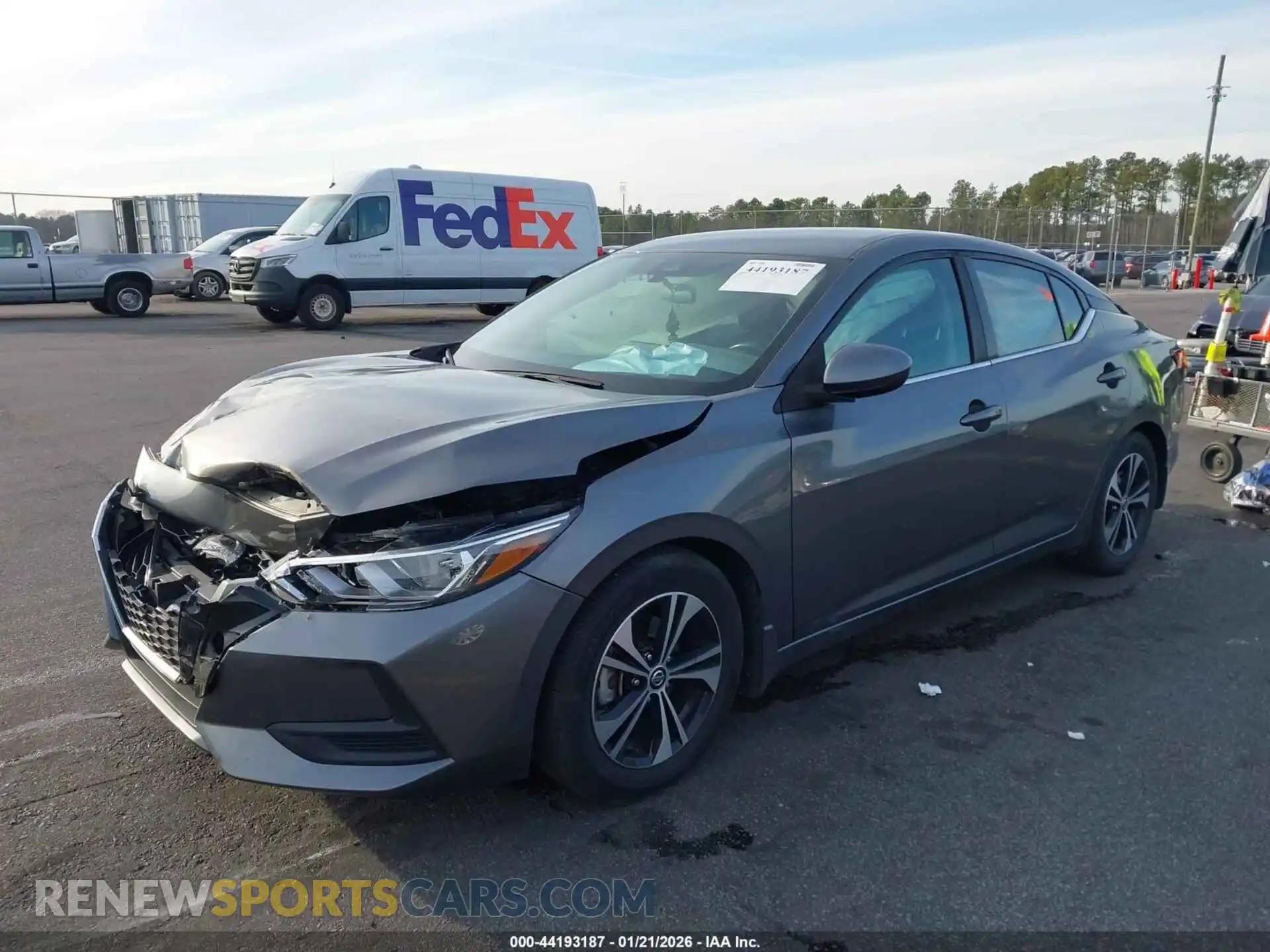 2 Photograph of a damaged car 3N1AB8CV1MY293104 NISSAN SENTRA 2021